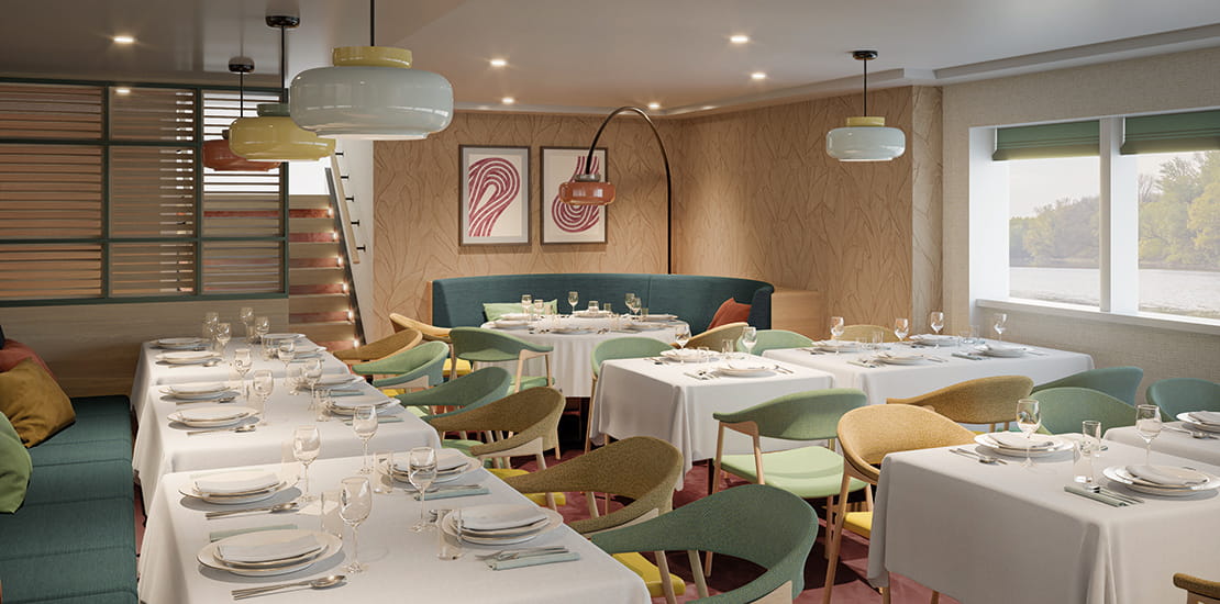 An artist's impression of Spirit of the Moselle's Panorama Restaurant